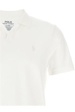 Piqué cotton polo shirt RALPH LAUREN | 710968951002WHITE